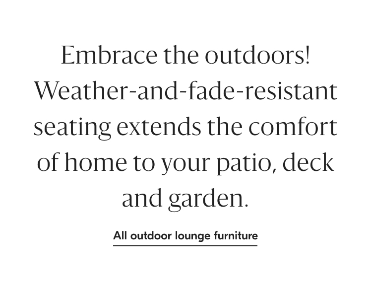 All Outdoor Lounge Furniture